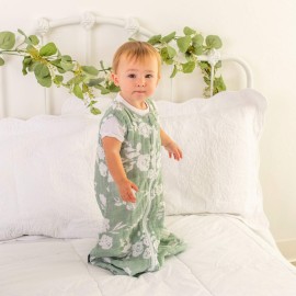 Bebe au Lait Classic Muslin Bedtime Sleeper, 6-12 Months - Vintage Floral