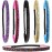 FROG SAC 6 Glitter Headbands for Girls, Adjustable Non Slip Thin Stretch Elastic Sports Headband for Teens, Cute Stretchy Athletic Sports Hair Accessories for Kids