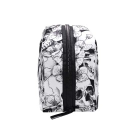 ZOEO Makeup Pouch Sugar Skull Mexican Floral Halloween Mini Makeup Bag Organizer Travel Zip Toiletry Bag Small Cosmetic Train Case Beauty Bag for Teens Girls Women Black White ZOEO Makeup Pouch Sugar Skull Mexican Floral Halloween Mini Makeup Bag Organizer Travel Zip Toiletry Bag Small Cosmetic Train Case Beauty Bag for Teens Girls Women Black White