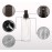 Yebeauty Empty Spray Bottles for Essential Oils, 8oz Refillable Clear Plastic Misting Spray Bottles Atomizer Fine Mister Spray Bottle for Beauty Products, Cleaning, Pack of 2
