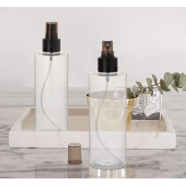 Yebeauty Empty Spray Bottles for Essential Oils, 8oz Refillable Clear Plastic Misting Spray Bottles Atomizer Fine Mister Spray Bottle for Beauty Products, Cleaning, Pack of 2 Yebeauty Empty Spray Bottles for Essential Oils, 8oz Refillable Clear Plastic Misting Spray Bottles Atomizer Fine Mister Spray Bottle for Beauty Products, Cleaning, Pack of 2