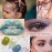 Ownest 12 Colors Holographic Chunky Glitter Gel Set, Christmas Party Makeup Face Body Eye Lips Hair Nail Cosmetic Festival Chunky Glitter Eyeshadow, Mixable, No Need Glue