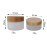 XINGZI 2PCS 30ml/30g/1oz Environmental Bamboo Lid Frosted Glass Bottle Cream Jars Empty Cosmetic Comtainer For Face Cream Eye Cream Lip Balm Ointments Salves Nail Powder