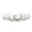 Raw Crystal Quartz Crown Headband - HAIMEIKANG Handmade Tiara Natural Stone Headband for Woman Wedding and Parties (white)
