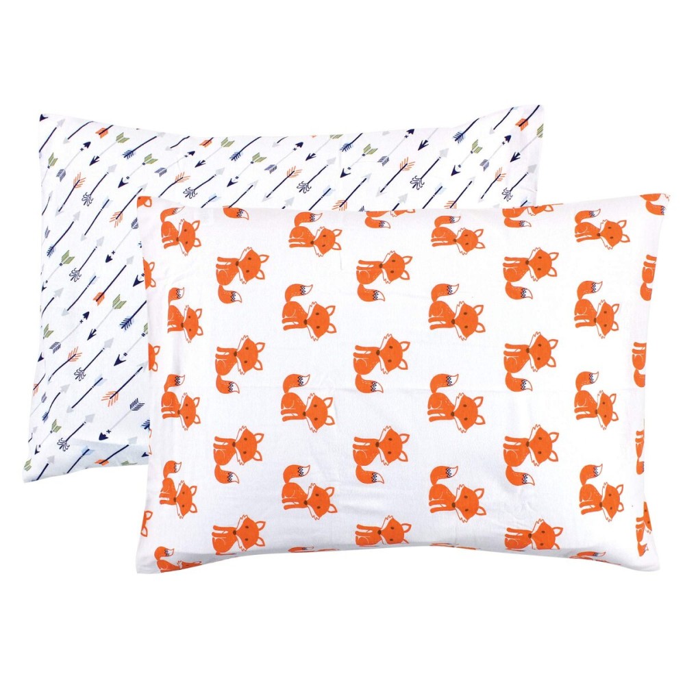 Hudson Baby Unisex Baby and Toddler Cotton Toddler Pillow Case, Foxes, One Size