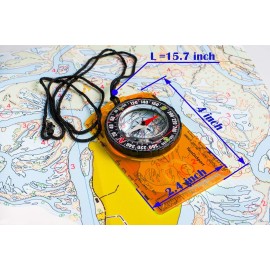TurnOnSport Orienteering Compass for Hiking, Backpacking & Camping - Advanced Scout Compass for Kids & Professionals