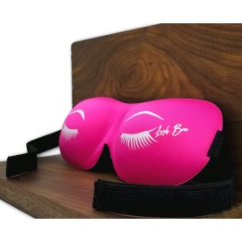 Eyelash Extensions Aftercare Kit With Sealant, Brush, Spoolie and 3D Deep Contour Sleep Mask! Protects Volume Lashes While Sleeping - PINK Lash Bra Eyelash Extensions Aftercare Kit With Sealant, Brush, Spoolie and 3D Deep Contour Sleep Mask! Protects Volume Lashes While Sleeping - PINK Lash Bra