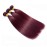 Brazilian Virgin Hair 99j Wine Red Burgundy Straight Hair Weaves 3 Bundles With 4X4 Lace Closure 100% Human Hair Weft Pure Color Silky Straight Hair (12 14 16 with 12c, Burgundy/99J)