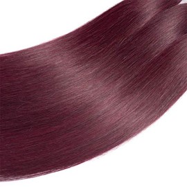 Brazilian Virgin Hair 99j Wine Red Burgundy Straight Hair Weaves 3 Bundles With 4X4 Lace Closure 100% Human Hair Weft Pure Color Silky Straight Hair (12 14 16 with 12c, Burgundy/99J) Brazilian Virgin Hair 99j Wine Red Burgundy Straight Hair Weaves 3 Bundles With 4X4 Lace Closure 100% Human Hair Weft Pure Color Silky Straight Hair (12 14 16 with 12c, Burgundy/99J)