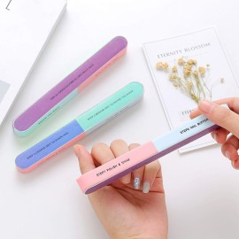 Emoly Upgraded 12 Packs Nail File and Nail Buffer Block Nail Buffering Files Washable Emery Boards Professional Manicure Tools