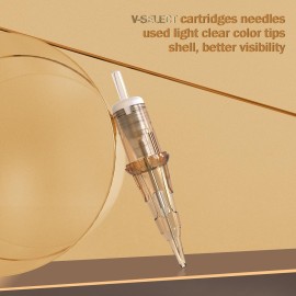 EZ Tattoo Cartridge Needles - 20Pcs 12 (7RL) Standard Round Liner Disposable Tattoo Needles Cartridges for Rotary Tattoo Machine Pen Gun - V SELECT
