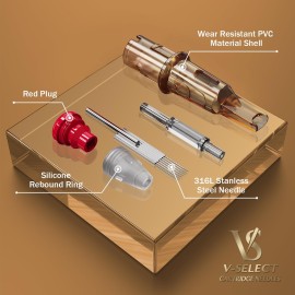 EZ Tattoo Cartridge Needles - 20Pcs 10 (7RM) Bugpin Curved/Round Magnum Disposable Tattoo Needles Cartridges for Rotary Tattoo Machine Pen Gun - V SELECT