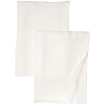 HonestBaby unisex baby 2-Pack Organic Cotton Swaddle Blankets Bandana, Bright White, One Size US