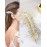 Vintage Rhinestone Leaf Feather Style Hair Barrette Hair Clip Elegant French Clip Wedding Hair Pin (Gold)