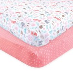 Hudson Baby Unisex Baby Cotton Fitted Crib Sheet, Woodland Fox, One Size