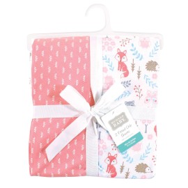 Hudson Baby Unisex Baby Cotton Fitted Crib Sheet, Woodland Fox, One Size