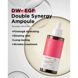 EASYDEW DW-EGF Peptide Double Synergy Ampoule - Intensive Moisturizing Face Serum with Hyaluronic Acid, Ceramide, Bakuchiol - Firming, Moisture Glow Skin for Rough Skin, 1.69 fl.oz. EASYDEW DW-EGF Peptide Double Synergy Ampoule - Intensive Moisturizing Face Serum with Hyaluronic Acid, Ceramide, Bakuchiol - Firming, Moisture Glow Skin for Rough Skin, 1.69 fl.oz.