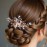 Asooll Bridal Wedding Hair Comb Rhinestone Hair Piece Crystal Bride Hair Accessories for Women(Rose Gold)