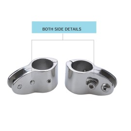 Thorn Boat Bimini Top 7/8 Hinged Jaw Slide Rail Mount 316 Stainless Steel Marine Hardware Pair 