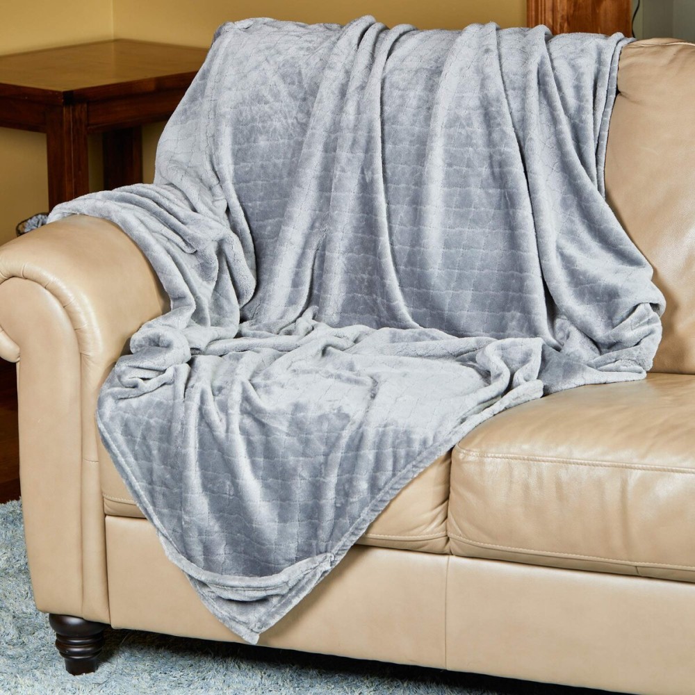 Outrageously Soft Convertible Cozee 2 in 1 Blanket and Pillow Combo- Oversized Lightweight Camping Throw That Folds Into Travel Pillow 60 x 70 Inches - Grey