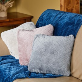 Outrageously Soft Convertible Cozee 2 in 1 Blanket and Pillow Combo- Oversized Lightweight Camping Throw That Folds Into Travel Pillow 60 x 70 Inches - Grey