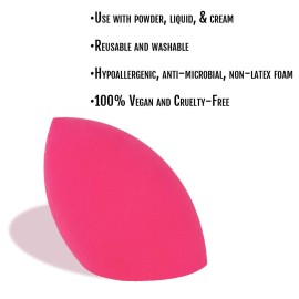BaeBlu Latex-Free & Vegan Hypoallergenic Beauty Sponge For Powder, Cream or Liquid Application, One Piece Makeup Blender BaeBlu Latex-Free & Vegan Hypoallergenic Beauty Sponge For Powder, Cream or Liquid Application, One Piece Makeup Blender
