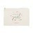 The Cotton & Canvas Co. Personalized Name Floral Flower Girl Wedding Cosmetic Bag, Bridal Party Gift and Travel Make Up Pouch