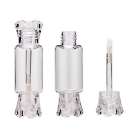 6 Pcs Clear Candy Shape Lip Gloss Tubes Empty Refillable Lip Balm Bottles Containers with Lip Brush for DIY Lipstick Samples 6 Pcs Clear Candy Shape Lip Gloss Tubes Empty Refillable Lip Balm Bottles Containers with Lip Brush for DIY Lipstick Samples