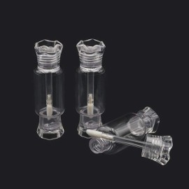 6 Pcs Clear Candy Shape Lip Gloss Tubes Empty Refillable Lip Balm Bottles Containers with Lip Brush for DIY Lipstick Samples 6 Pcs Clear Candy Shape Lip Gloss Tubes Empty Refillable Lip Balm Bottles Containers with Lip Brush for DIY Lipstick Samples