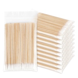 Fenshine 1000 Count Microblading Cotton Swab, Cotton Swabs Pointed Tip, Cotton Swabs Wood Sticks, Cotton Tipped Applicator, Tattoo Permanent Supplies (1000pcs)
