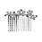 Faship Gorgeous Navy Blue Crystal Mother Of Pearls Floral Hair Comb