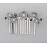 Faship Gorgeous Navy Blue Crystal Mother Of Pearls Floral Hair Comb