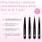 Brushworks HD 4 Piece Combination Tweezer Set - Black