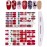 8 Sheets Christmas Nail Stickers Strip Full Nail Wraps Adhesive Nail Polish Stickers with 1Pcs Nail File, Kalolary Deer Snowman Xmas Tree Nail Design Sticker Christmas Nail Decoration Kit