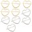 10 Pcs Hollow Smooth Love Heart Hair Pins Clip - Fashion Cute All-Match Hairpin Side Clamp Liu Hai Horse Tail Clip for Women Lady