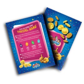 Izzy \'n\' Dizzy Hanukkah Wooden Dreidel (Pack of 10) - Medium