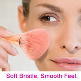 Super Large Mineral Powder Brush, Bronzer Kabuki Makeup Brush, Soft Fluffy Foundation Brush, Professional Powder Brush and Blush Brush for Daily Makeup (Grade color)