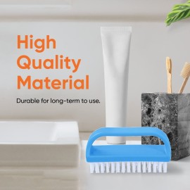 Superio Nail Brush Cleaner with Handle (6 Pack) Durable Scrub Brush to Clean Toes and Fingernails, All Purpose Hand Scrubber Cleaning Brush - Stiff Bristles, Easy to Use (6-Pack)