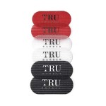 TRU BARBER HAIR GRIPPERS  3 COLORS BUNDLE PACK 6 PCS for Men and Women - Salon and Barber, Hair Clips for Styling, Hair holder Grips (Red/White/Black)
