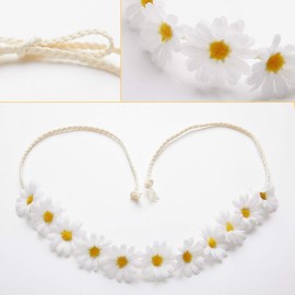 zYoung 2 Pcs Fashion Flower Headband Sunflower Hair Wreath Festival Hair Band Bridal Headpiece zYoung 2 Pcs Fashion Flower Headband Sunflower Hair Wreath Festival Hair Band Bridal Headpiece