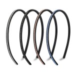 6 PCS Rhinestone Headband Headwear with Teeth Hair Hoop Head Band Hair Band Non-slip Teeth Hairband for Women (Single row crystal)