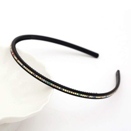 6 PCS Rhinestone Headband Headwear with Teeth Hair Hoop Head Band Hair Band Non-slip Teeth Hairband for Women (Single row crystal) 6 PCS Rhinestone Headband Headwear with Teeth Hair Hoop Head Band Hair Band Non-slip Teeth Hairband for Women (Single row crystal)