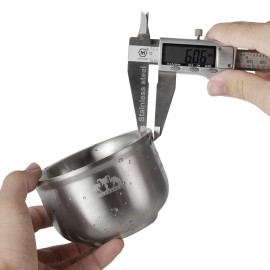 Grandslam Shaving Soap Bowl, 304 Heavy Duty Stainless Steel Shaving Lather Bowl for Men, Double Layer Heat Preservation, Create Rich Shaving Cream and Keep Your Lather Warm Grandslam Shaving Soap Bowl, 304 Heavy Duty Stainless Steel Shaving Lather Bowl for Men, Double Layer Heat Preservation, Create Rich Shaving Cream and Keep Your Lather Warm