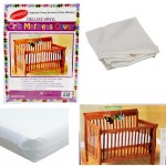 Deluxe Vinyl Zippered Crib Mattress Cover Full Encasement 28 x 52 Standard Size Waterproof White