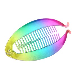 5 PCS 5.3 Inch Rainbow Color Banana Hair Combs Fishtail Banana Hair Clip Holder Hair Claw Fashion Interlocking Flat Shark Hair Clincher 5 PCS 5.3 Inch Rainbow Color Banana Hair Combs Fishtail Banana Hair Clip Holder Hair Claw Fashion Interlocking Flat Shark Hair Clincher