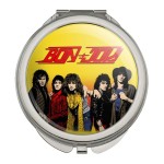 GRAPHICS & MORE Bon Jovi Band and Logo Compact Travel Purse Handbag Makeup Mirror