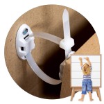 Inaya 12 Pack Furniture Anchors for Baby Proofing, Bookshelf Anchors to Wall, Dresser Wall Safety AnchorHeavy-Duty Anti-Tip Furniture Straps for Cabinets, Closets, Bookshelf and TVs