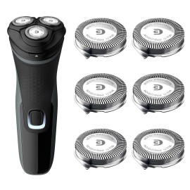 tuokiy SH30 Replacement Heads for Philips Norelco Shaver 3800, 3600, 2400, Compatible with Philips Norelco Series 3000, 2000, 1000 and S738 Click and Style