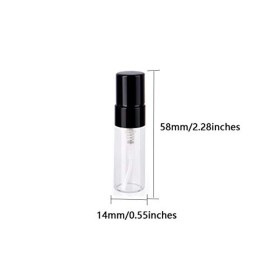 Atomizer Glass bottle Spray Bottle, 3ml Refillable Fragrance Perfume Mini Fine Mist Travel Small Empty Bottle Fragrance Clear Bottle With Aluminum Nozzle,20pcs (Gold) Atomizer Glass bottle Spray Bottle, 3ml Refillable Fragrance Perfume Mini Fine Mist Travel Small Empty Bottle Fragrance Clear Bottle With Aluminum Nozzle,20pcs (Gold)