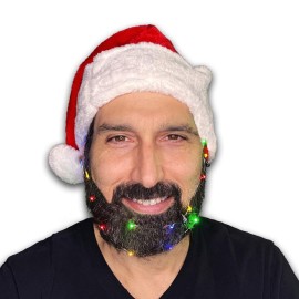Zabolight Beard Lights, 18pcs LED Colorful Christmas Clip On Facial Hair Lights for Men in The Holiday Spirit, Great Gift (Multi-Color Beard Light) Zabolight Beard Lights, 18pcs LED Colorful Christmas Clip On Facial Hair Lights for Men in The Holiday Spirit, Great Gift (Multi-Color Beard Light)
